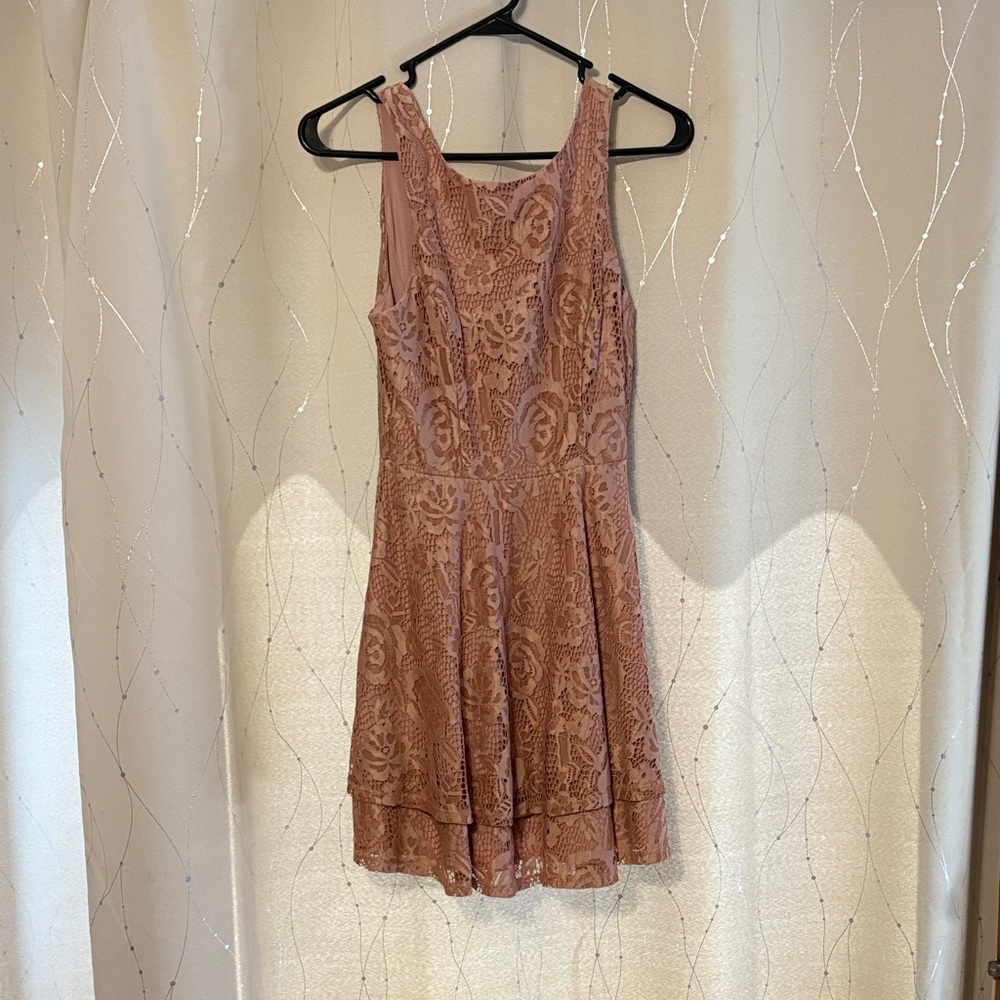 Speechless Blush Lace Dress